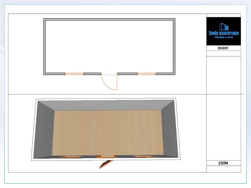 �antiye Konteyneri 3x7m �K001 Model